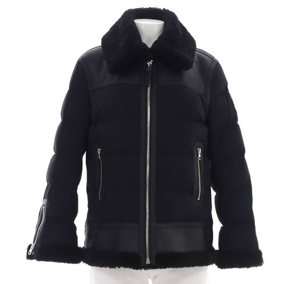 Mackage Women's Vanna Puffer Jacket Quilted Nylon and Leather with Shearling and
